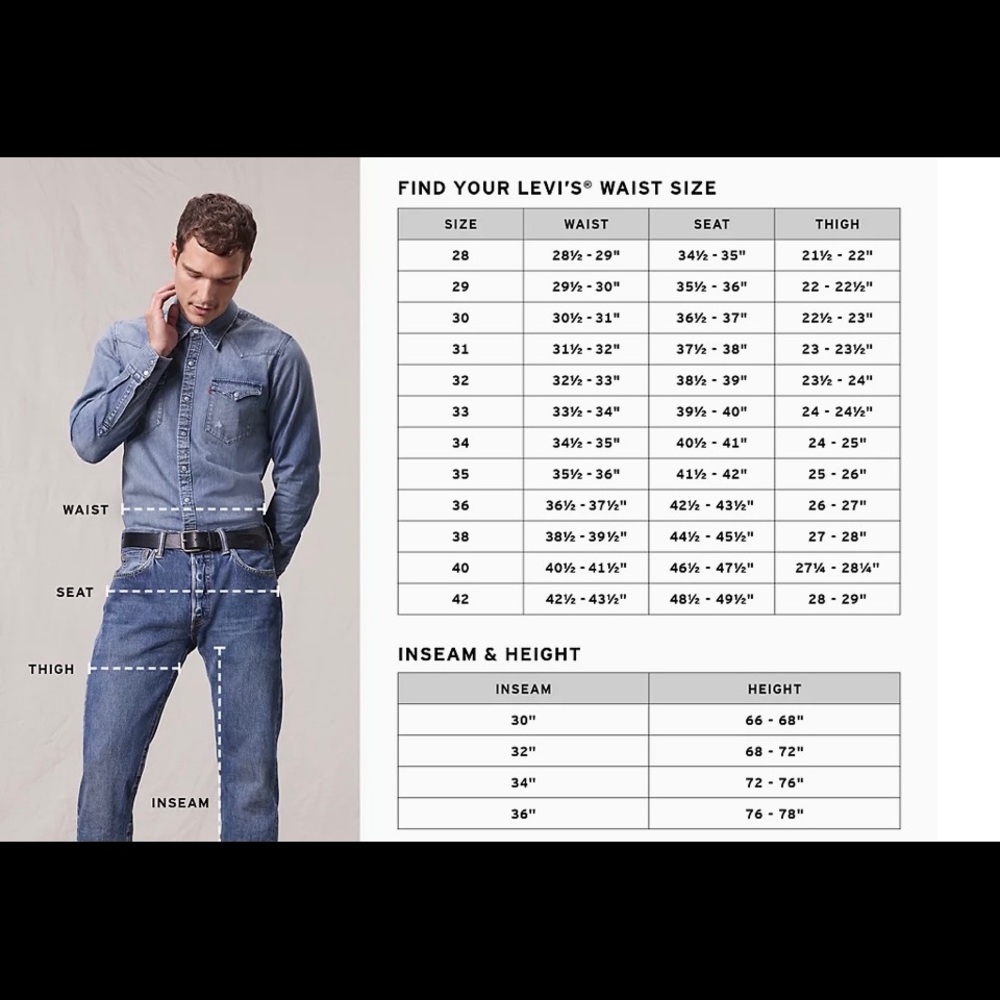 Levi’s straight stretch jeans - Picture 8 of 9